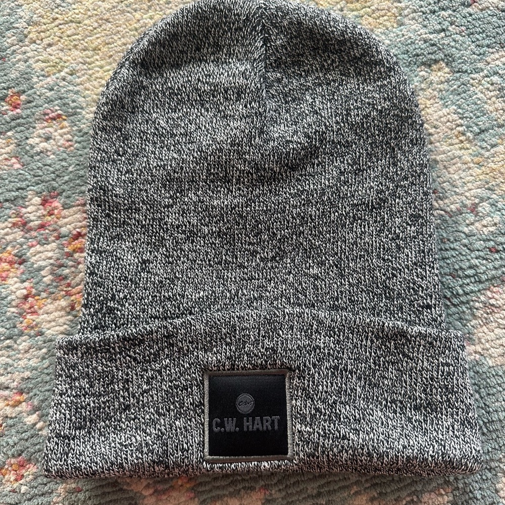 Black and Gray Men's Beanie